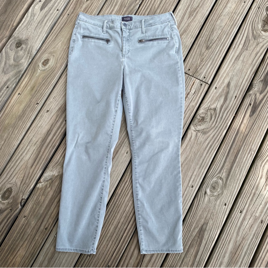 Nydj Skinny Chino Pant With Zipper Pockets